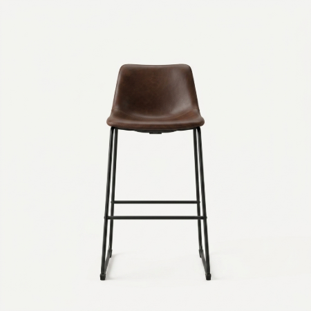 Picture of Risto Bar Stool Leather Look (seat height 75cm)