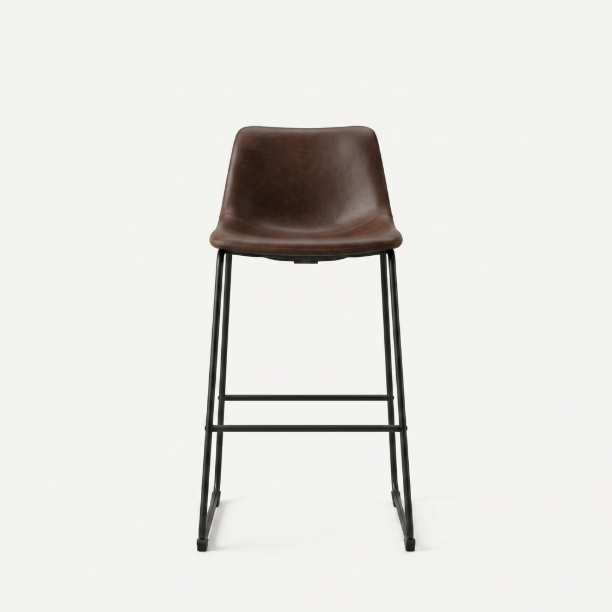 Picture of Risto Bar Stool Leather Look (seat height 75cm)