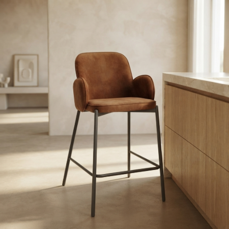 Picture of Jari Microfiber Bar Stool (seat height 65cm)