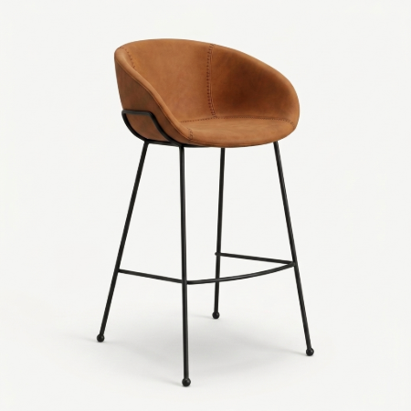Picture of Feston PU leather bar stool (seat height 76cm)