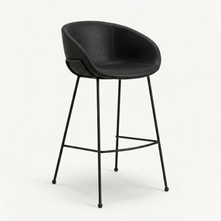 Picture of Feston PU leather bar stool (seat height 76cm)