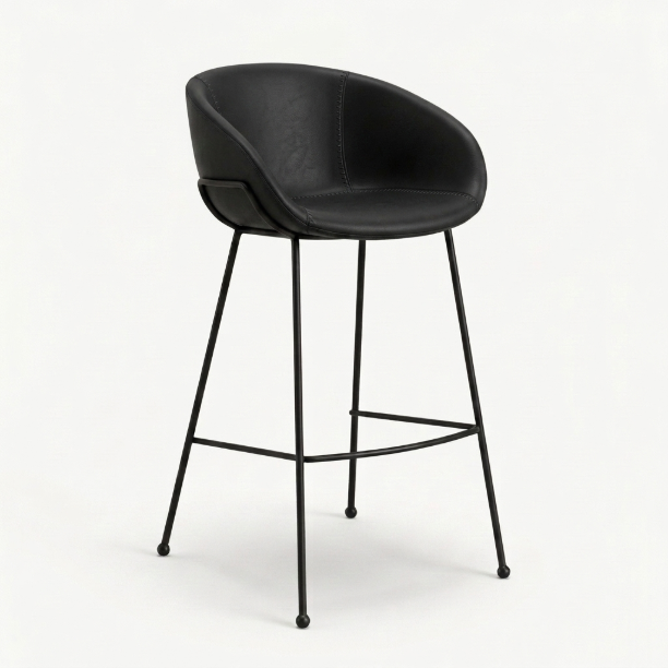 Picture of Feston PU leather bar stool (seat height 76cm)