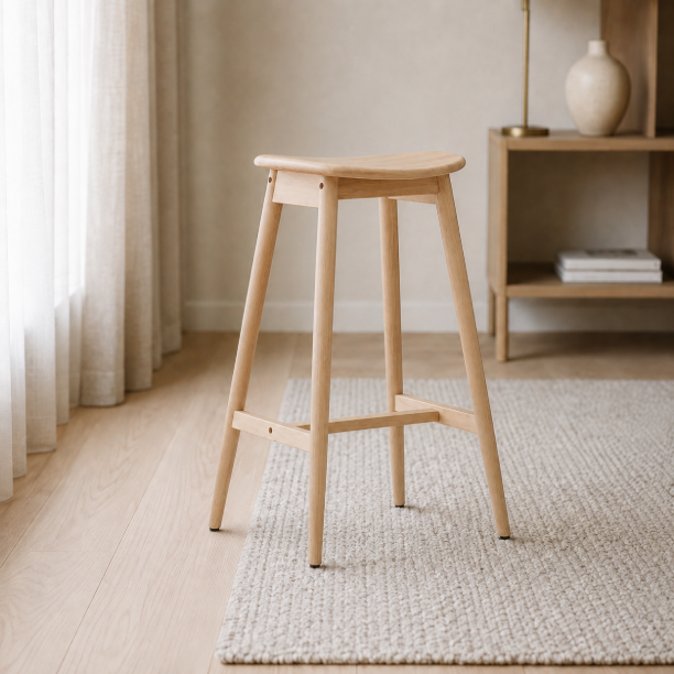 Picture of Sharnita Wooden Bar Stool (seat height 77cm)