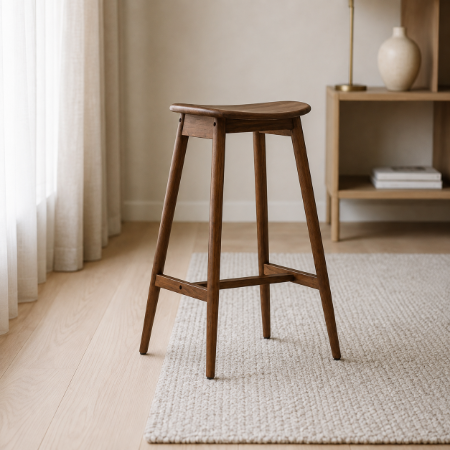 Picture of Sharnita Wooden Bar Stool (seat height 77cm)