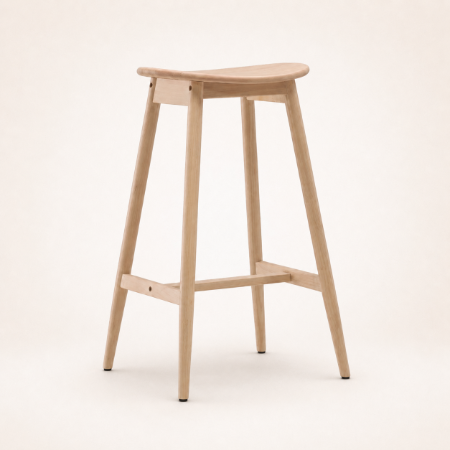 Picture of Sharnita Wooden Bar Stool (seat height 77cm)