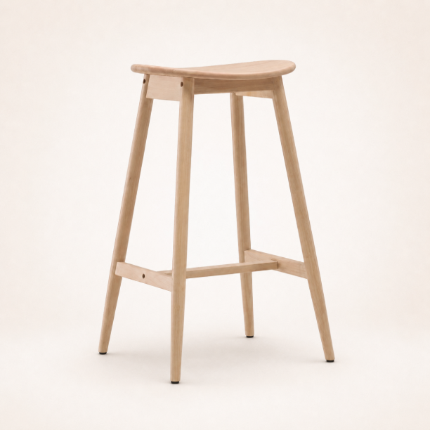 Picture of Sharnita Wooden Bar Stool (seat height 77cm)