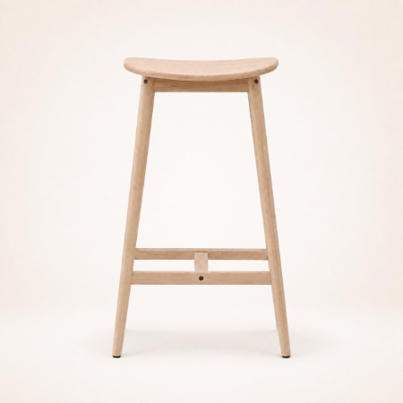 Picture of Sharnita Wooden Bar Stool (seat height 77cm)