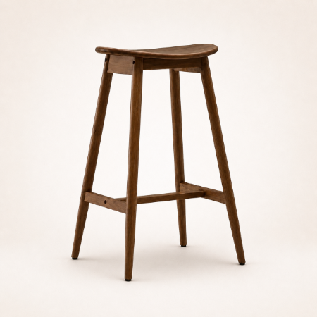 Picture of Sharnita Wooden Bar Stool (seat height 77cm)