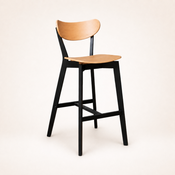 Picture of Torkil Bar Stool (seat height 77cm) Oak