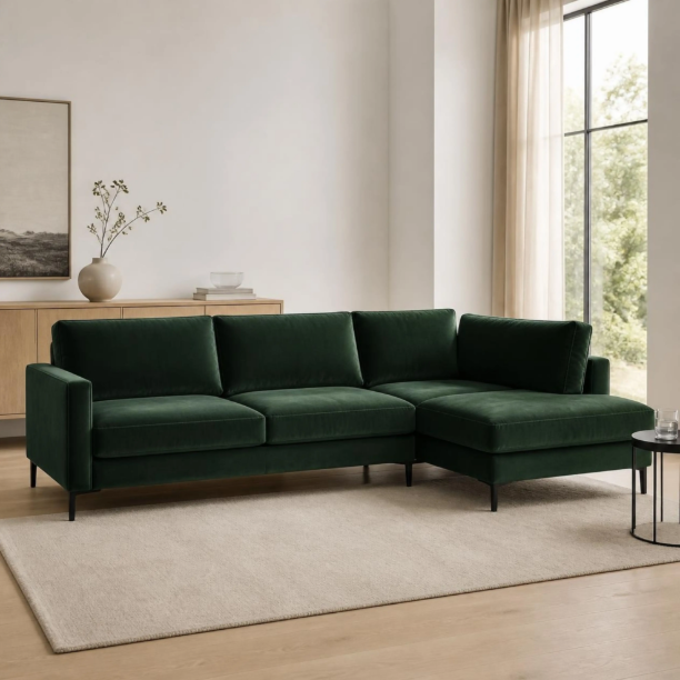 Picture of Jill Velvet Corner Sofa