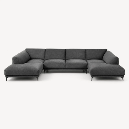 Picture of Lounge U-Sofa Sloping Chenille