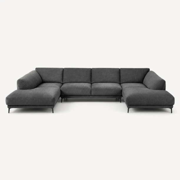 Picture of Lounge U-Sofa Sloping Chenille