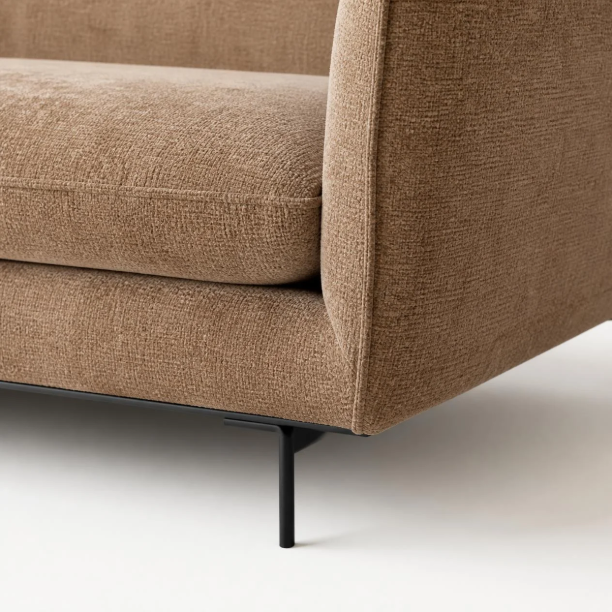 Picture of Lounge U-Sofa Sloping Chenille