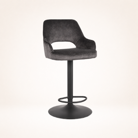 Picture of Swivel Bar Stool Fer Velvet (seat height 64-84cm)