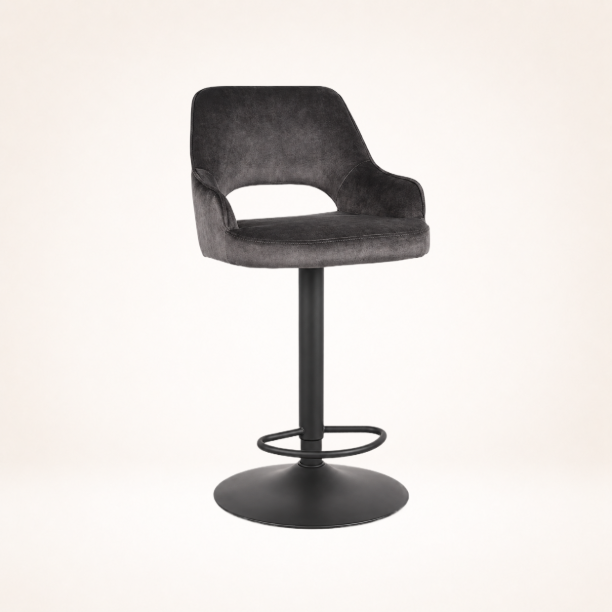 Picture of Swivel Bar Stool Fer Velvet (seat height 64-84cm)