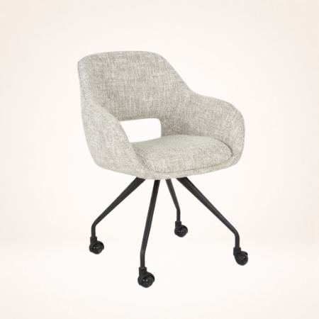 Picture of Deonte dining chair on wheels