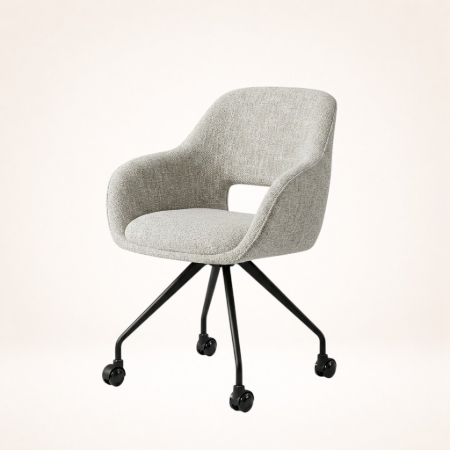 Picture of Deonte dining chair on wheels
