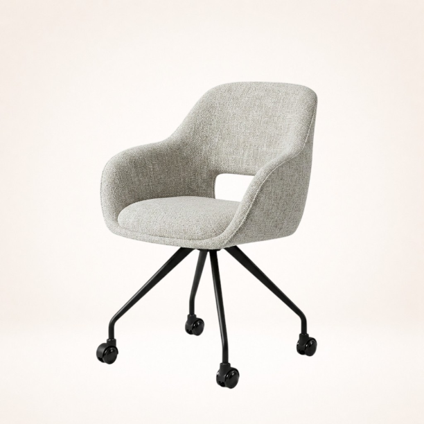 Picture of Deonte dining chair on wheels