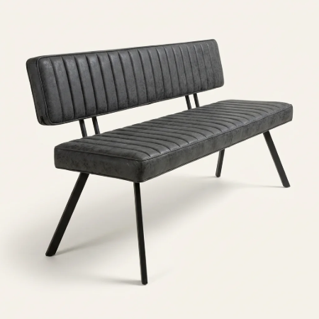 Picture of Ginger leather-look dining bench