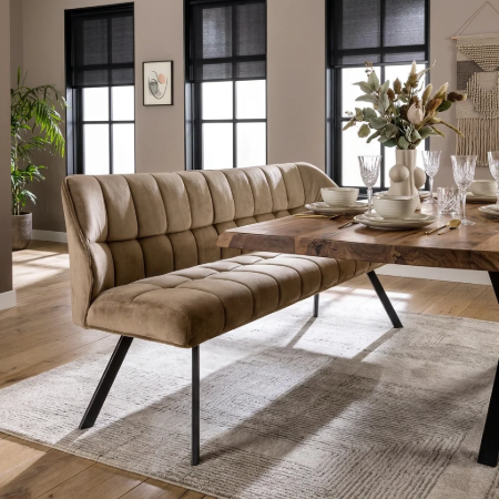 Picture of Thandie Velvet Dining Bench 180cm