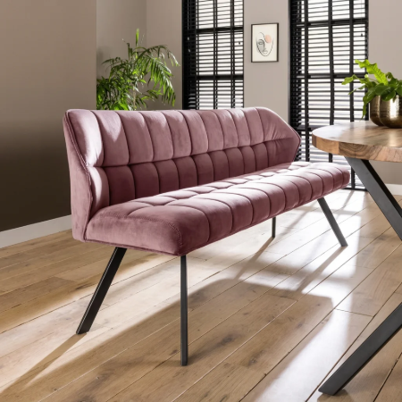 Picture of Thandie Velvet Dining Bench 180cm