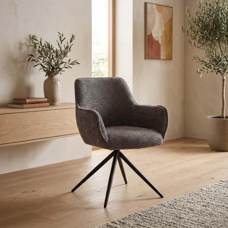 Picture of Swivel Dining Chair Fondo Chenille