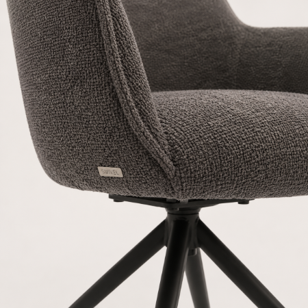 Picture of Swivel Dining Chair Fondo Chenille