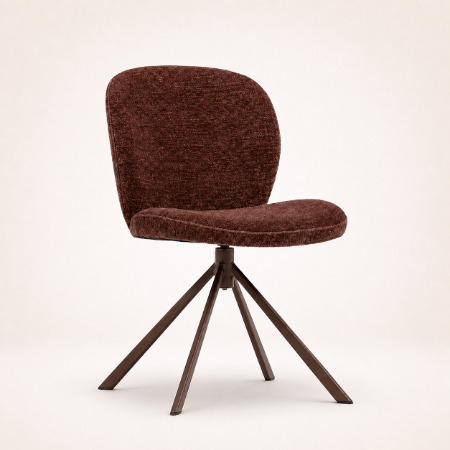 Picture of Swivel Dining Chair Femke Bouclé