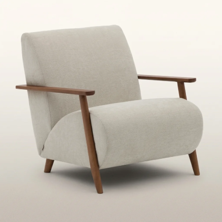 Picture of Meghan Chenille / Walnut Armchair