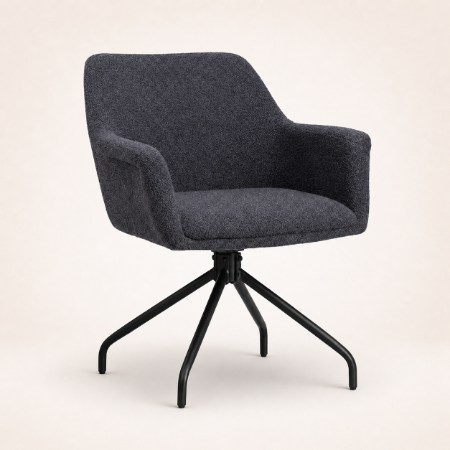 Picture of Swivel Dining Chair Lori Bouclé