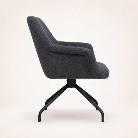 Picture of Swivel Dining Chair Lori Bouclé