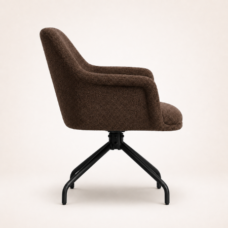 Picture of Swivel Dining Chair Lori Bouclé