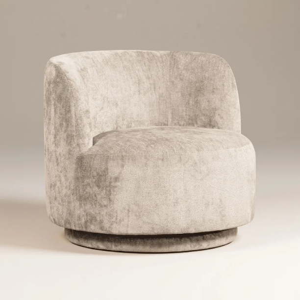 Picture of Popular Modular Swivel Armchair, Chenille