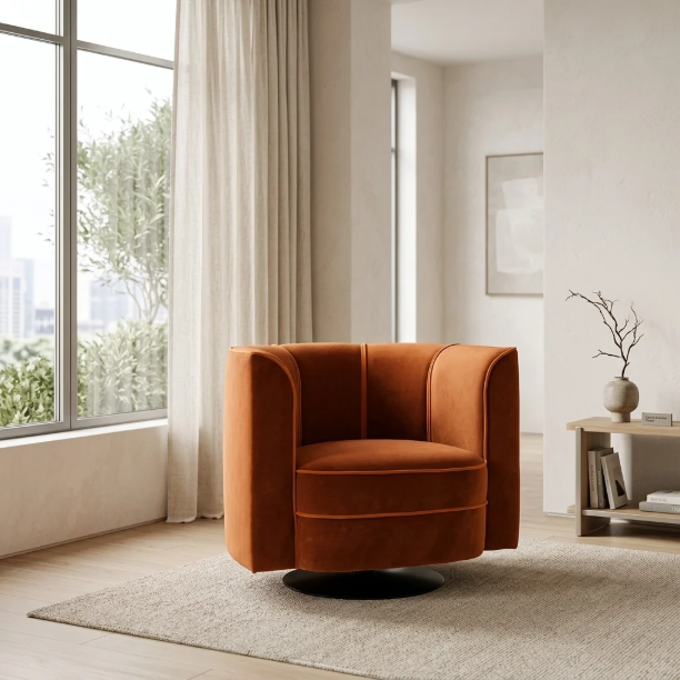 Picture of Swivel Armchair Flower
