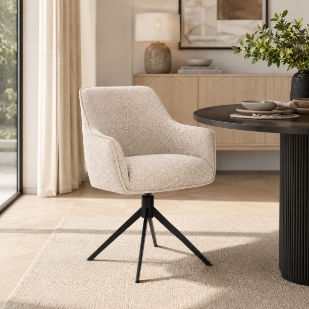 Picture of Swivel Dining Chair Lavonne Chenille