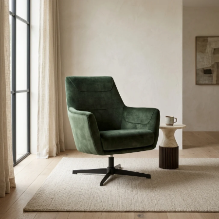 Picture of Swivel Armchair Toby Velvet