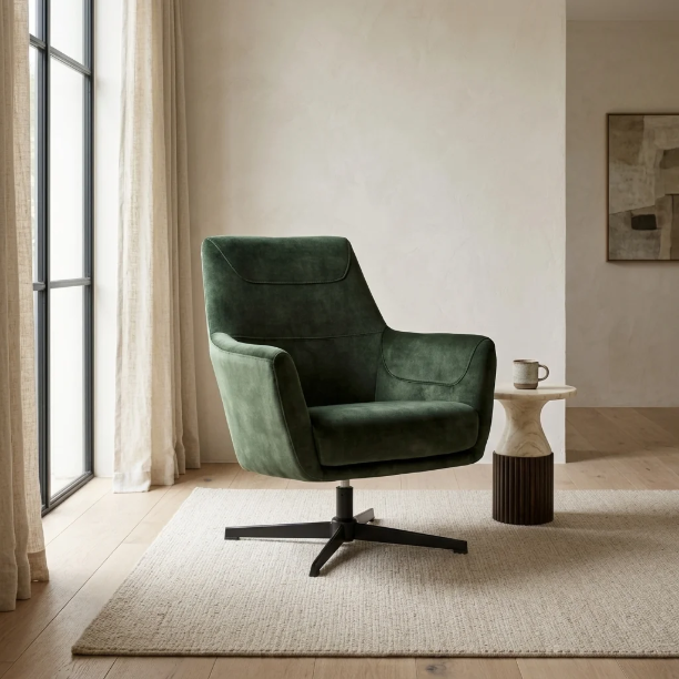Picture of Swivel Armchair Toby Velvet