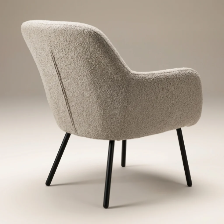 Picture of Armchair Tristan Bouclé, color Beige