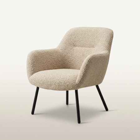 Picture of Armchair Tristan Bouclé, color Beige