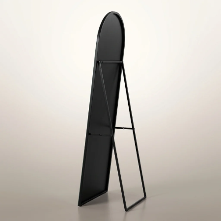 Picture of Curved Mirror Cheryll 193 x 66cm, color Black