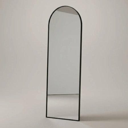 Picture of Curved Mirror Cheryll 193 x 66cm, color Black
