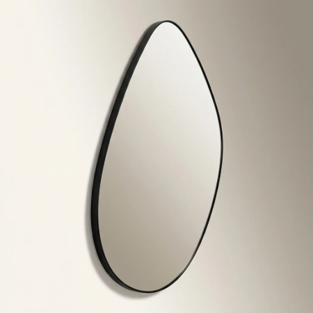 Picture of Organic Mirror Anera 90 x 93cm, color Black