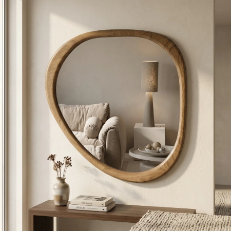 Picture of Organic Mirror Leif MDF, 48 x 44cm