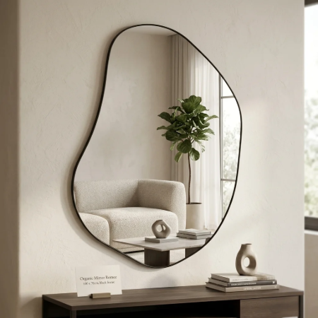 Picture of Organic Mirror Romee 100 x 70cm, color Black