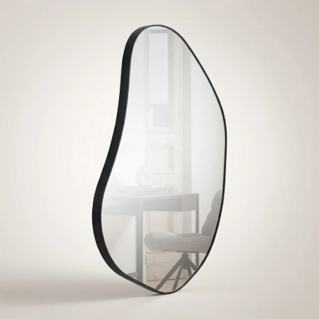 Picture of Organic Mirror Romee 100 x 70cm, color Black