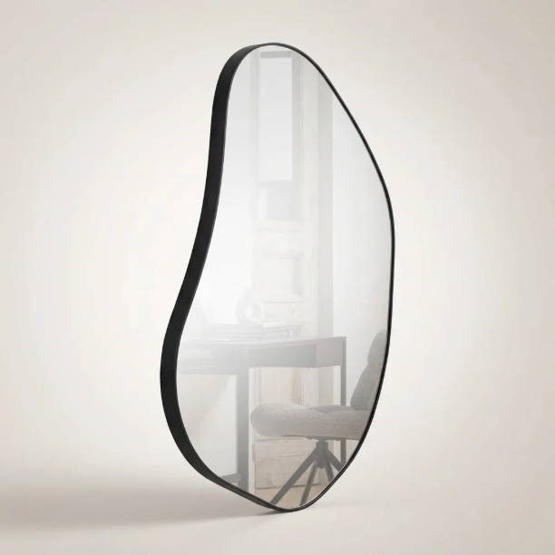 Picture of Organic Mirror Romee 100 x 70cm, color Black