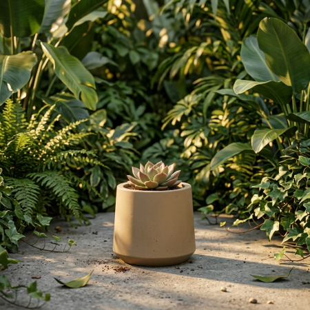 Picture of Plant pot Calun Cement, Ø32cm