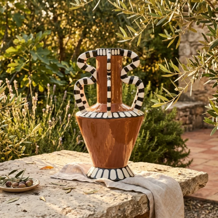 Picture of Vase Dusa 1 40cm high, color Brown