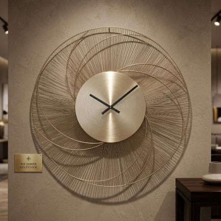 Picture of Denver Clock 86cm, color Gold