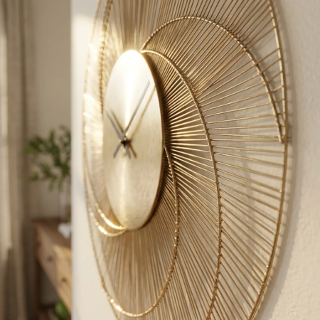 Picture of Denver Clock 86cm, color Gold
